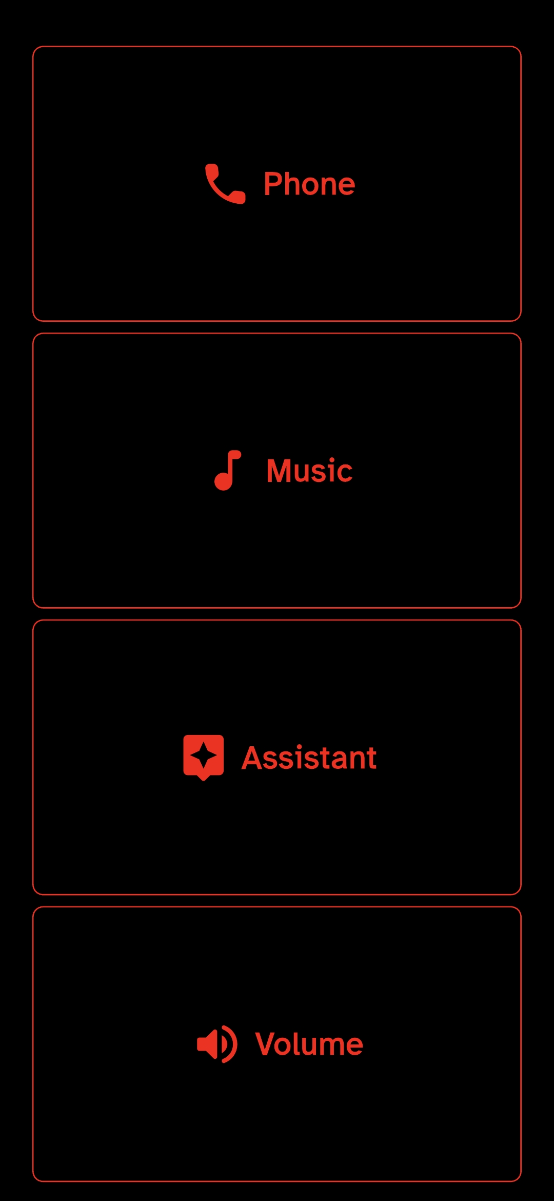 MotoDash home screen